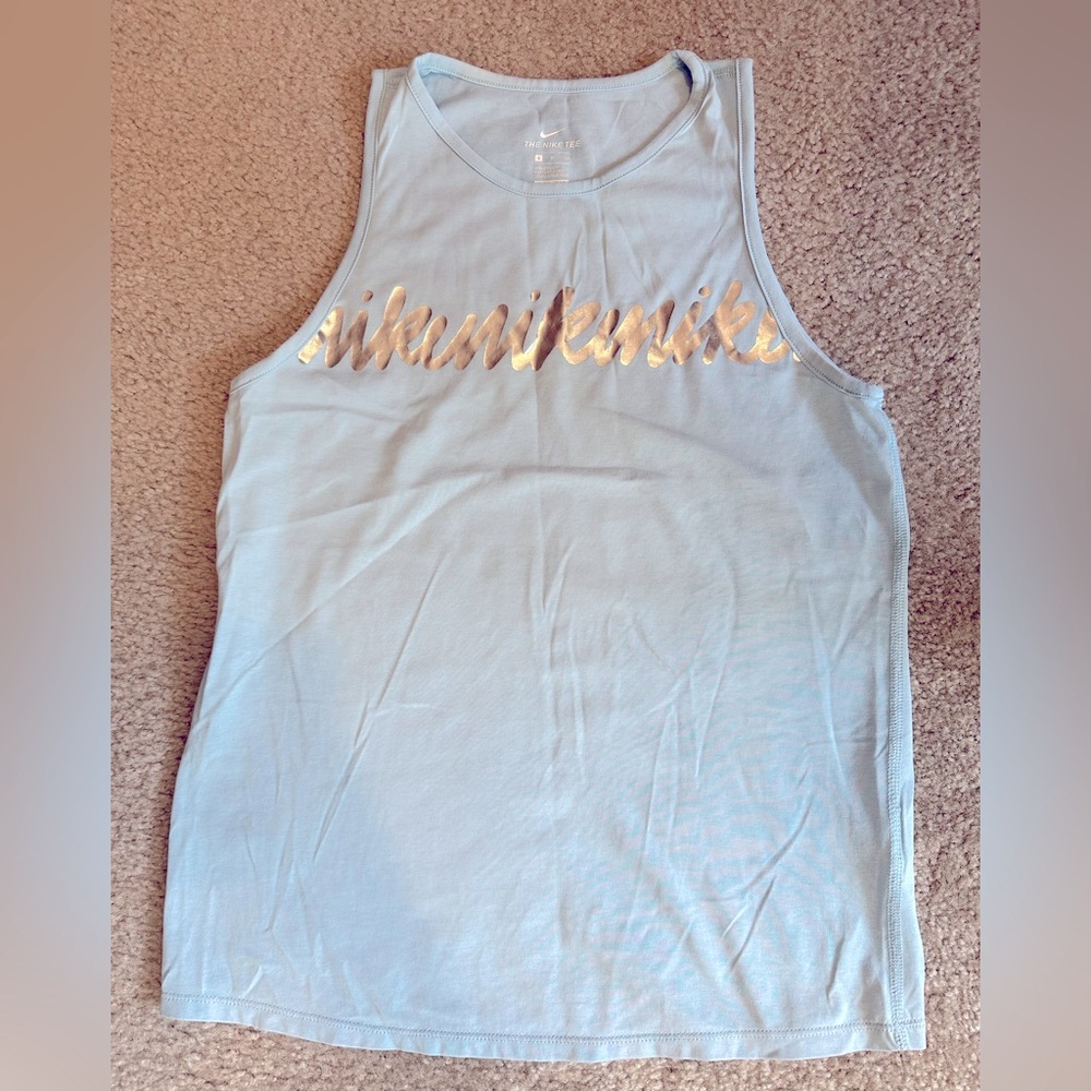 Nike Light Blue Sleeveless Tank Top